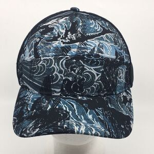 Lululemon Dash and Splash Cap II Baseball Cap with backstrap blue swirl OS